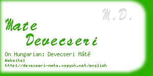 mate devecseri business card